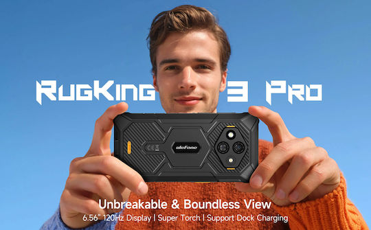 Ulefone RugKing 3 Pro Dual SIM (8/128GB) Ανθεκτικό Smartphone Μαύρο