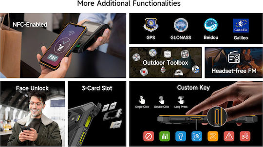 Ulefone RugKing 3 Pro Dual SIM (8/128GB) Ανθεκτικό Smartphone Μαύρο