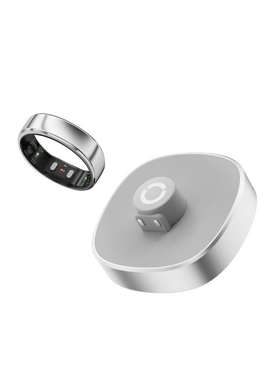 RingConn Gen 2 Air Smart Ring 16.5mm Αδιάβροχο με Παλμογράφο Galaxy Silver