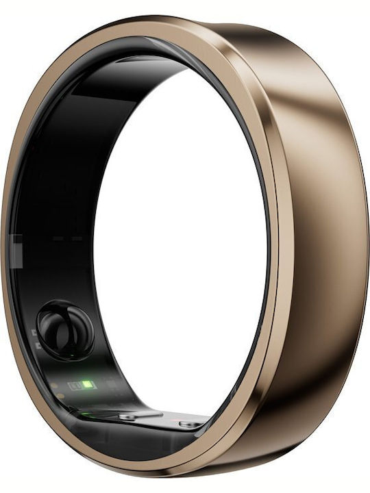 RingConn Gen 2 Air Intelligente Ringe 21.5mm Wasserdicht mit Herzfrequenzsensor Dune Gold
