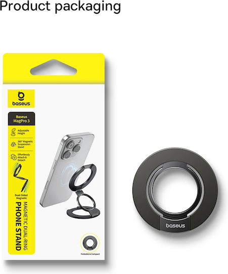 Baseus Magpro 3 Ring-Halter Für Handy In Schwarz