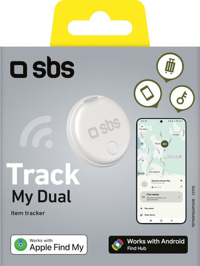 SBS Apple Find My & Google Find Hub Λευκό