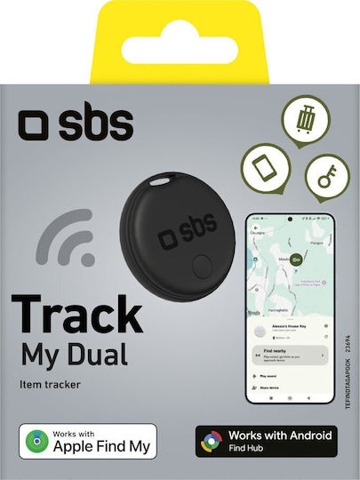 SBS Apple Find My & Google Find Hub Μαύρο