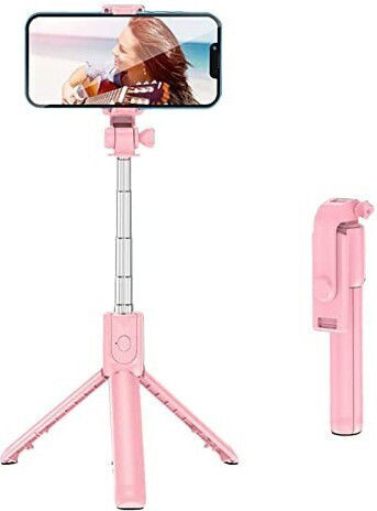NE5360 RS Selfie Stick Τρίποδο Κινητού Bluetooth Ροζ