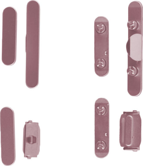 Iphone 15/15 Plus Side Keys On Off 4 Τεμ Pink 3p