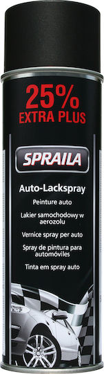 Spraila Σπρέι Βαφής Σατινέ Μαύρο 500ml