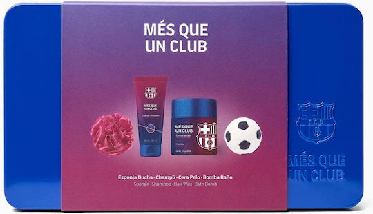 F.C. Barcelona Hair & Body Care In Metal Box Set Îngrijire pentru Curățare corp