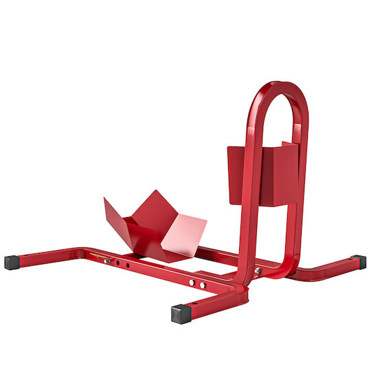 Homcom Motorcycle Stand 17-21" 430-530 mm Front Wheel Adjustable Metal Red