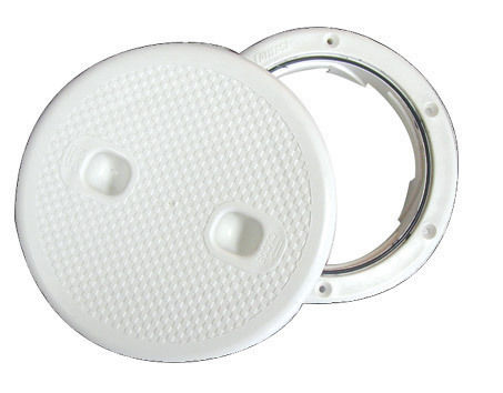 Lalizas Industrial Round Boat Deck Door with 132mm Diameter White