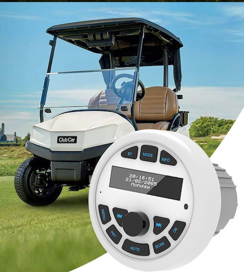 Digital IQ Ηχοσύστημα Σκάφους Αδιάβροχο με Bluetooth / AUX Λευκό