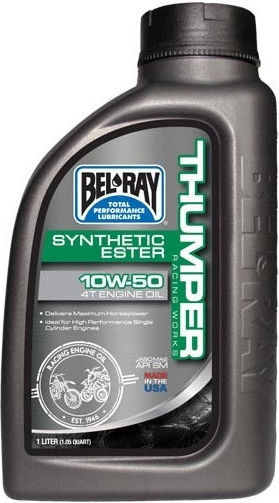 Bel-Ray Thumper Motorradöl für Viertaktmotoren 10W-50 1Es