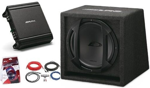 Alpine Subwoofer Auto 10" 150W RMS cu Carcasă