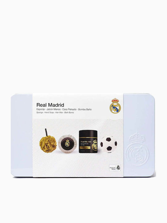 Real Madrid Essential Bath Комплект за грижа за кожата за Почистване на тялото Real Madrid Essential Bath Комплект за грижа за кожата за Почистване на тялото