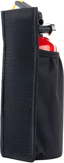 Amio Fire Extinguisher Holder Black Waterproof Fabric Velcro Straps 10.5x27.5cm Amio 1 Piece 02867/am