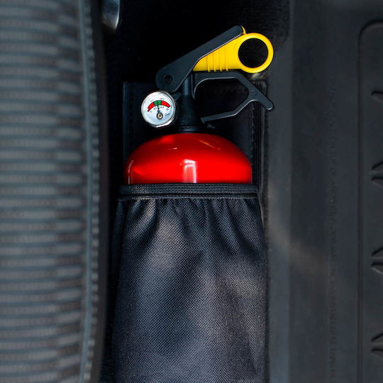 Amio Fire Extinguisher Holder Black Waterproof Fabric Velcro Straps 10.5x27.5cm Amio 1 Piece 02867/am