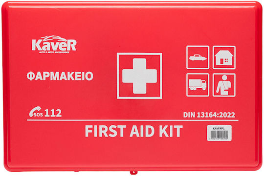 Kaver Kit De Prim Ajutor Pentru Mașină Cutie Cu Echipament
