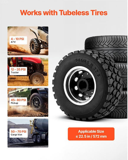 Vevor Tire Bead Blaster 5 Gal 18.9 L Heavy Duty Tire Bead Blaster Tool 87-116 Psi Working Pressure Air Blaster Pickup Truck Truck ATV Jeep Van Garden Tractor RV Red