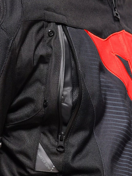 Dainese Super Sprint Ανδρικό Μπουφάν Μηχανής 4 Εποχών Αδιάβροχο Μαύρο
