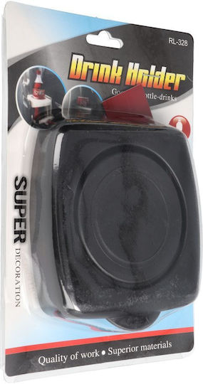 Car Cup Holder Foldable 1 Position with Adhesive Tape in Black Color