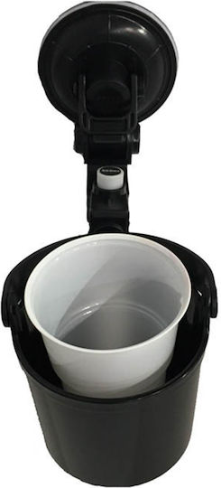 Auto Gs Car Cup Holder 1 Position with Suction Cup in Black Color
