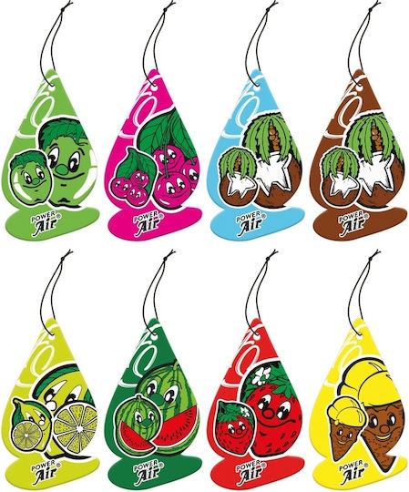 Autoline Car Air Freshener Tab Pendand Fresh Smile Strawberry