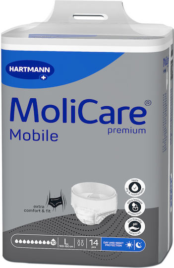 Hartmann Molicare Premium Mobile Πάνες Βρακάκι Ακράτειας Large 4x14τμχ