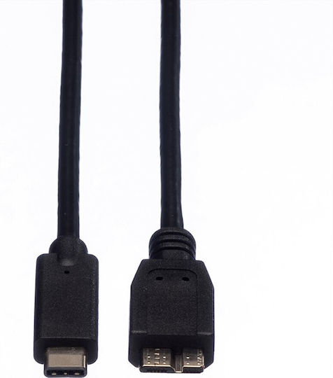 Roline Cable 11.02.9005 Usb Type C M To Usb Type Micro B 3.0 M 0.5m Black