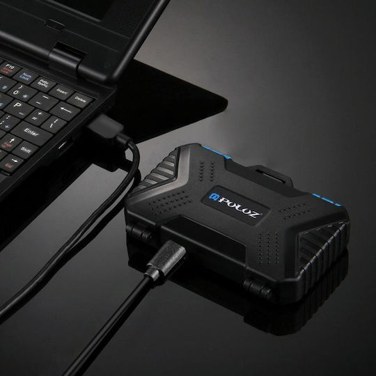 Card Reader micro USB / USB 3.0 για SD/microSD Μπλε