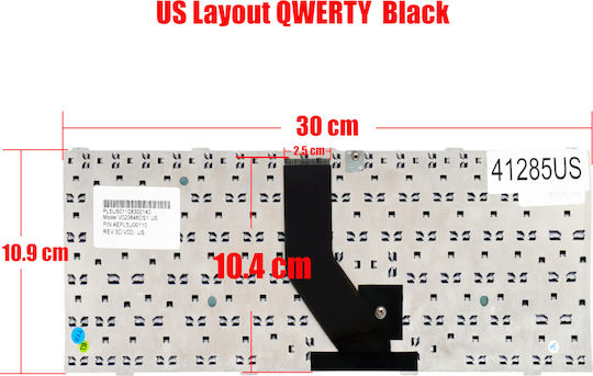 Laptop Keyboard Toshiba Satellite Pro L10 L10-209 L20 L100 Advent 7211 V020646cs1 Aepl5u00110 Keymal-096 US Black Cod.41285us