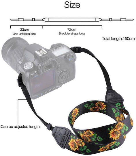 Puluz PU6009C Shoulder Neck Strap Sunflower Camera Strap