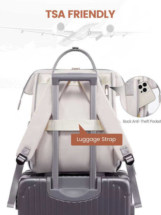 Lovevook Waterproof Backpack Backpack for 15.6" Laptop Beige MB2146