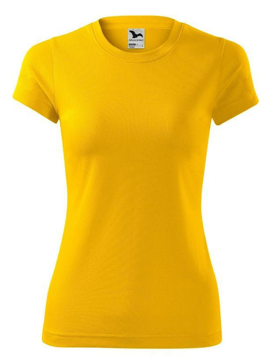 Malfini Γυναικείο Διαφημιστικό T-shirt Κοντομάνικο Yellow
