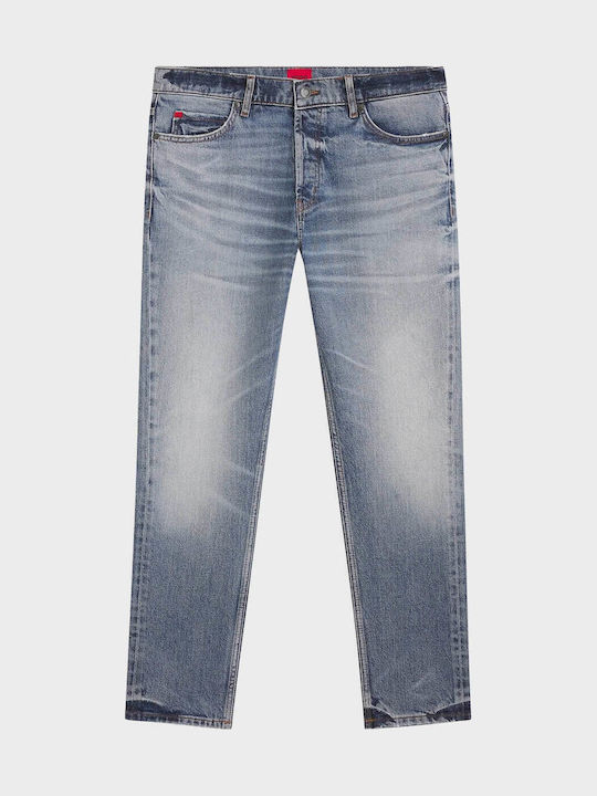 634 Ανδρικό Παντελόνι Τζιν με Regular Tapered Εφαρμογή Medium Aged Denim