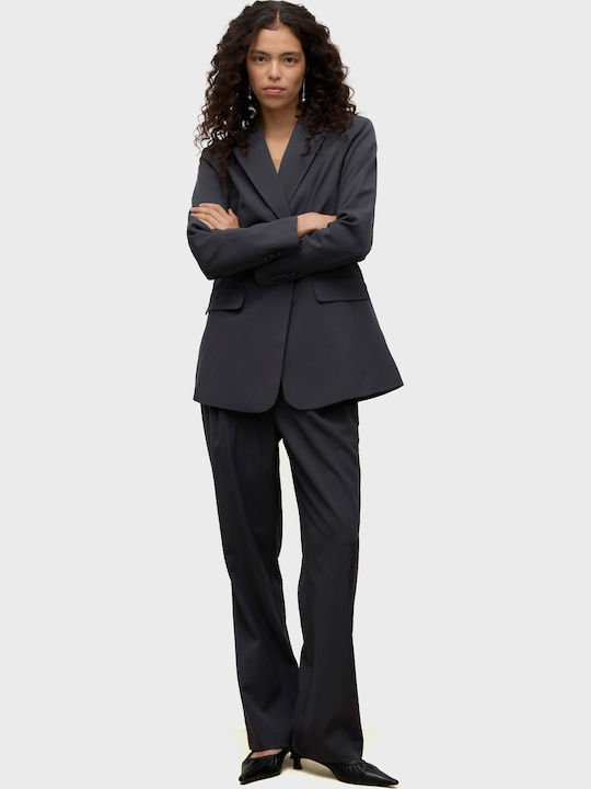 Vero Moda Γυναικείο Σακάκι Dark Grey Melange