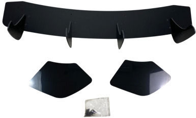 Diffuser Rear Bumper Volkswagen Scirocco 2008-2014 Blade Black Glossy