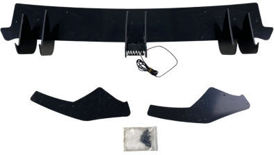 Rear Bumper Diffuser Volkswagen Golf 8 Gti Blade Reflector Black Glossy