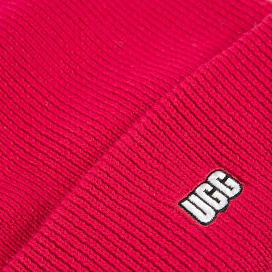 Beanie Damen Strickmütze in Fuchsie Farbe
