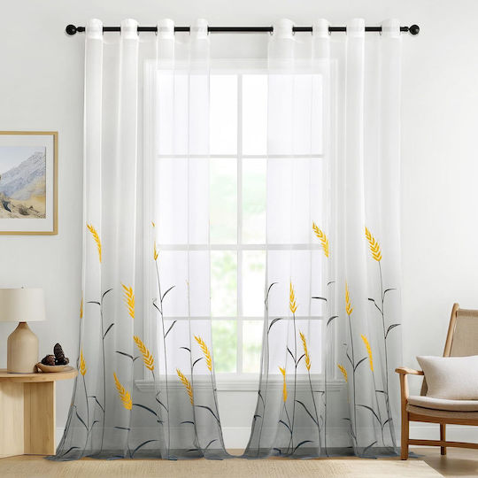 Miulee Perdele Cu Capse Albe 140x245cm Miulee Perdele Cu Capse Albe 140x245cm