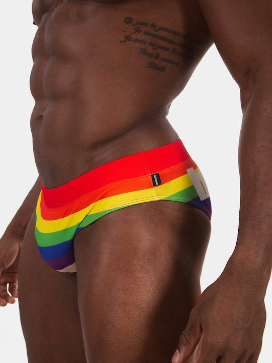 Ανδρικό Μαγιό Slip Rainbow - Πολύχρωμο