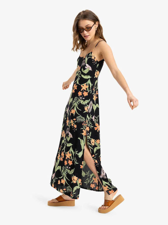 Island Escape Rochie De Vară Maxi Culoare Full Face Antracit