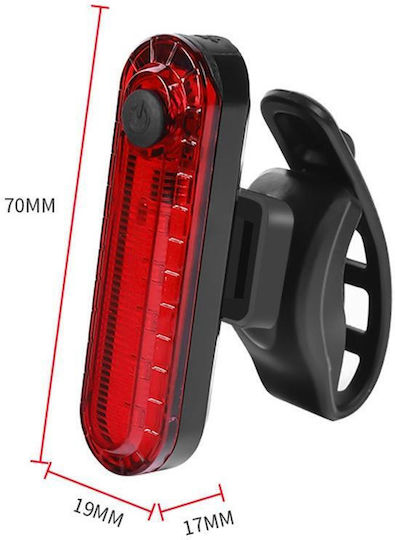 TBD0605008701A Rechargeable Rear Bicycle Light