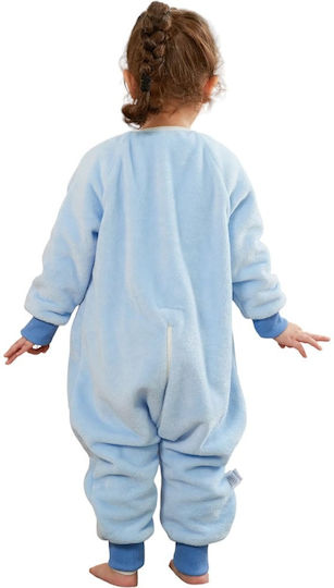 Queen Mother Winter Sleeping Bag with Feet Light Blue