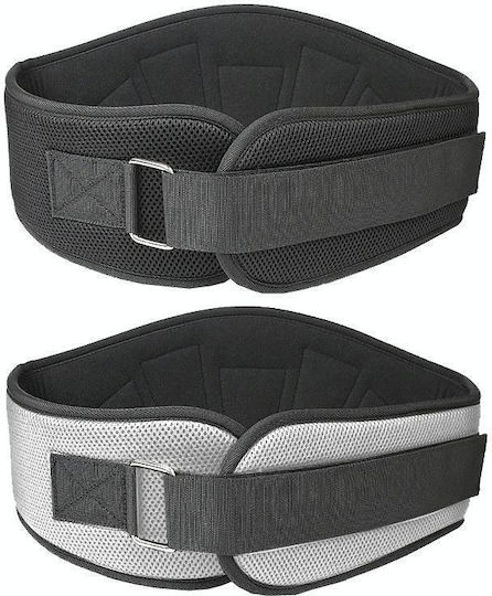 Αθλητική Ζώνη Υποστήριξης Μέσης Squat Weightlifting Training Belt Μέγεθος L Μαύρο