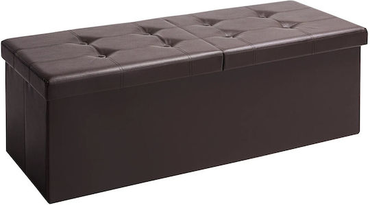 Casaria Bankhocker Mit Stauraum Braune 80x40x40cm Casaria Bankhocker Mit Stauraum Braune 80x40x40cm