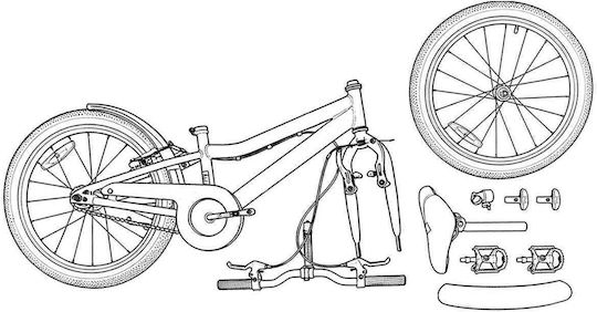 vidaXL 24" Kinder Fahrrad Stadt Rosa