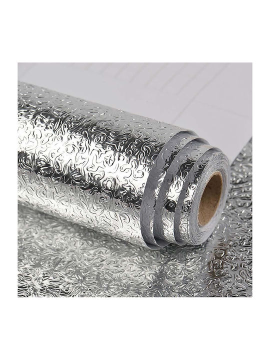 Self-adhesive Silver Foil Aluminum Effect 60 X 900 Cm Waterproof