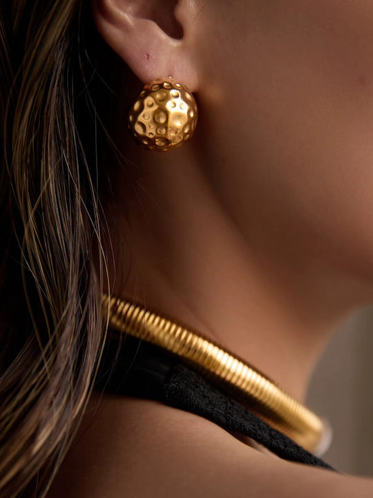 Enotia Earrings made of Steel Gold Plated Enotia Earrings made of Steel Gold Plated