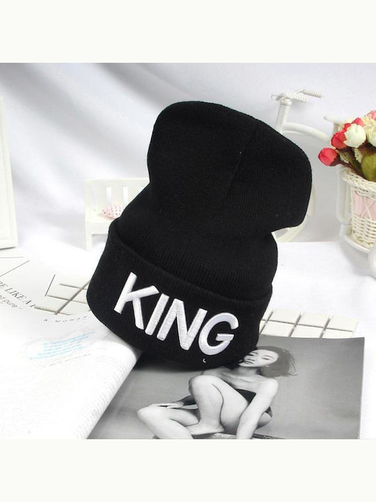Beanie Γυναικείος Σκούφος Πλεκτός σε Μαύρο χρώμα