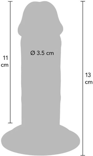 Get Real Deluxe Ρεαλιστικό Dildo με Βεντούζα Flesh 13cm