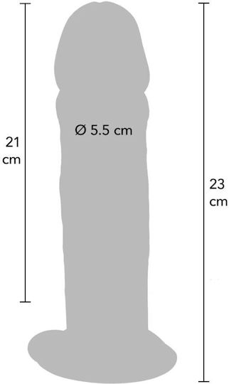 Get Real Deluxe Ρεαλιστικό Dildo με Βεντούζα Flesh 23cm